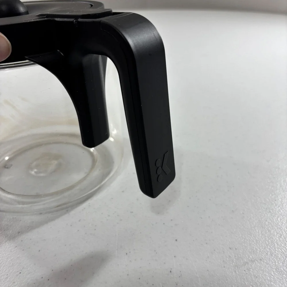 Keurig K-Duo 12-Cup Replacement Glass Carafe Black Handle Clear Glass Pot